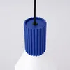 Lampa wisząca ESTRIA 1 biała/ultramaryna